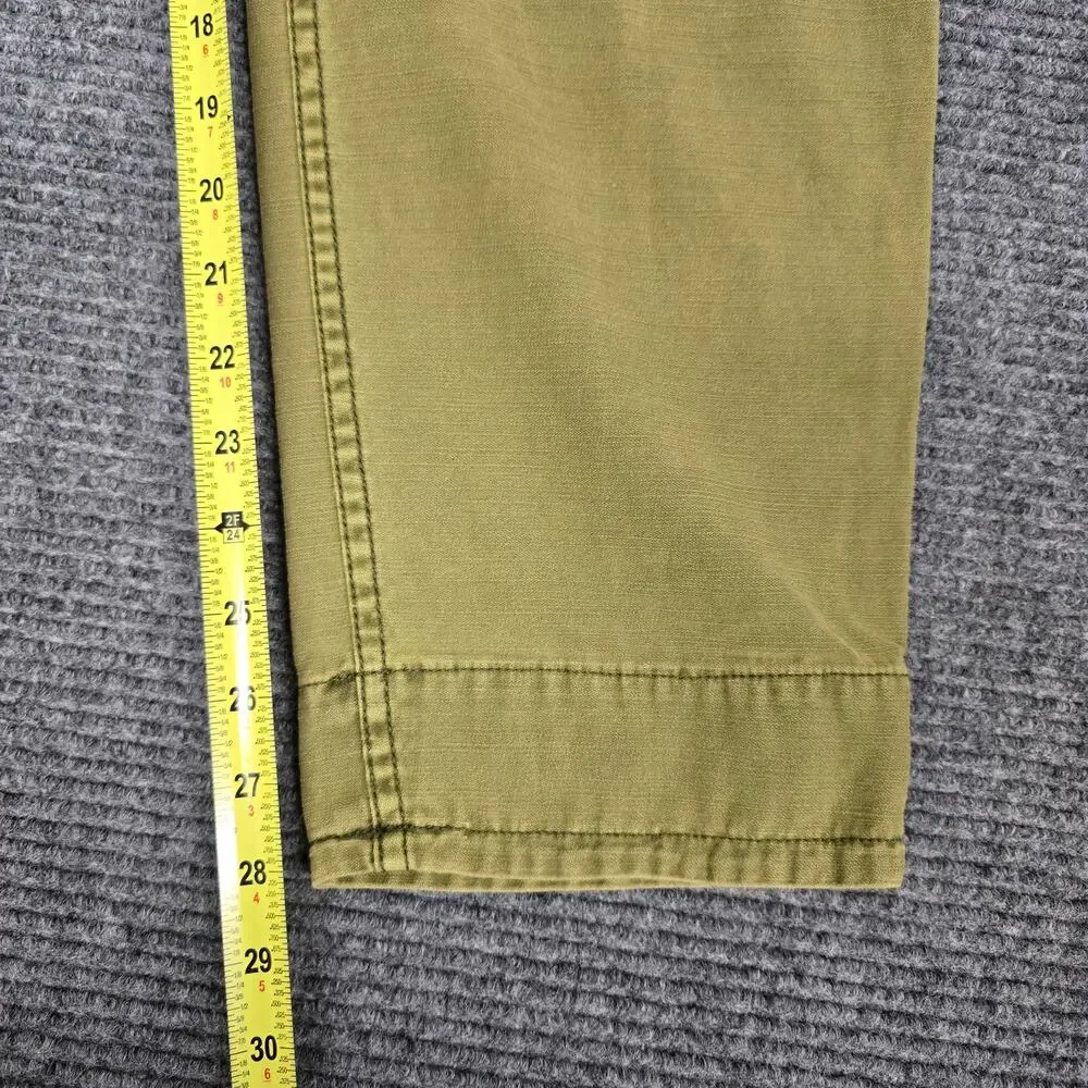 Free People High Rise Utility Boyfriend Pants Womens 29 31x28 Moss Green